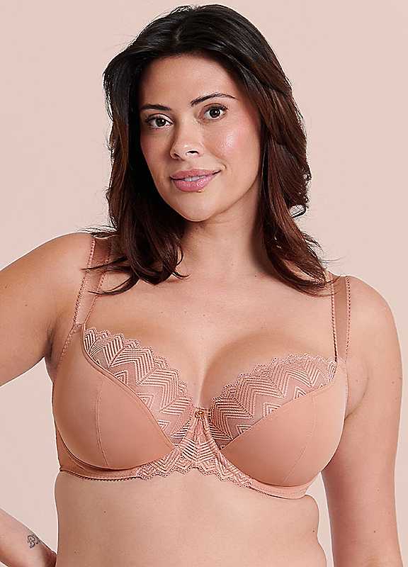 Curvy Kate Women's Wild One Non Padded Balcony Bra in Beige | Size: 36D - Image 5