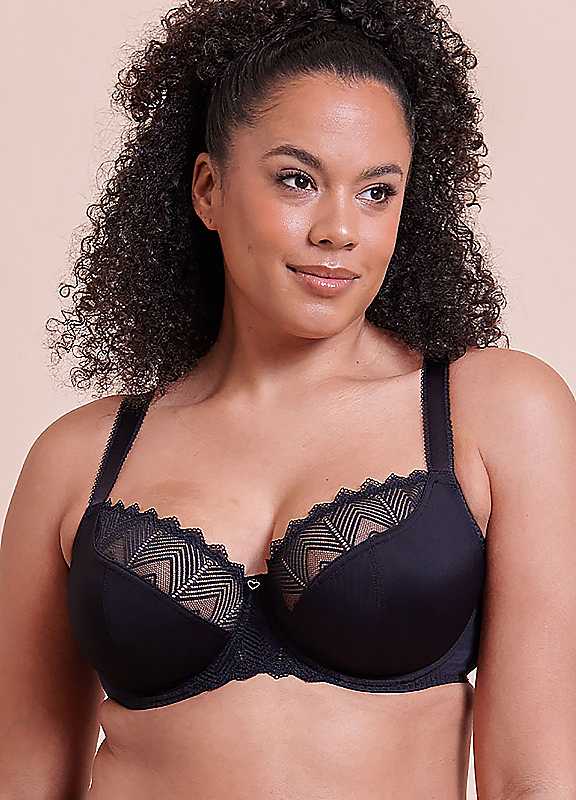 Curvy Kate Black Wild One Underwired Balcony Bra