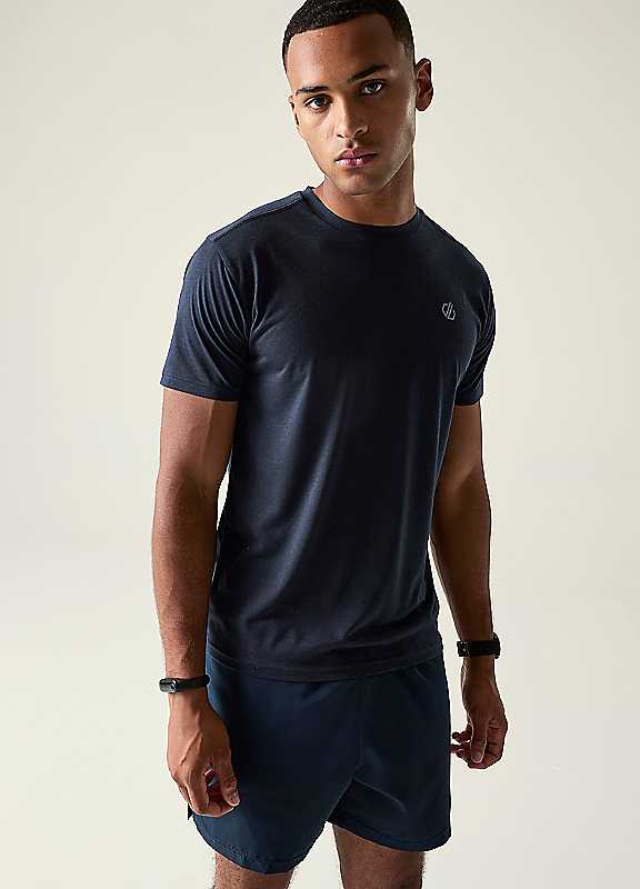 Dare 2B Men's Agile Short Sleeved T-Shirt - Blue Large - Image 3