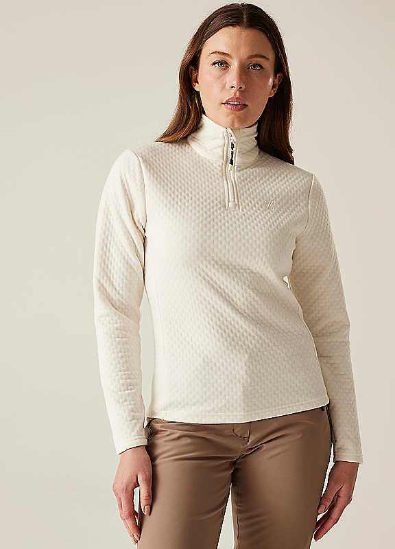 Dare 2B Women's White Blindside 1/4 Zip Midlayer Size: 20 - Image 3