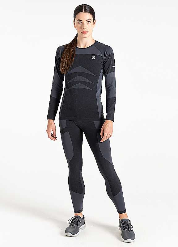 Dare2b Women's Black/Black In The Zone Iii Long Sleeve Tee