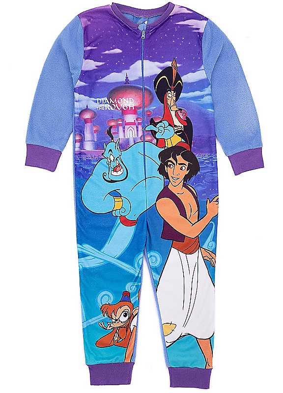 Disney Boys Blue Aladdin Onesie