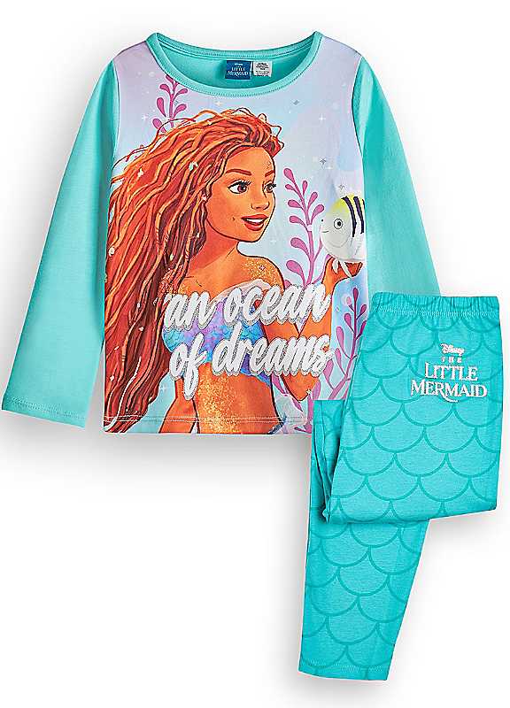 Disney (2-3 Years) Long Sleeve Long Leg Pyjama Set (Girls Blue) - Image 4