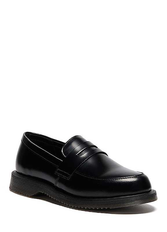 Dr. Martens Black Temara Polished Smooth Leather Loafers Women's Size 4 - Image 6