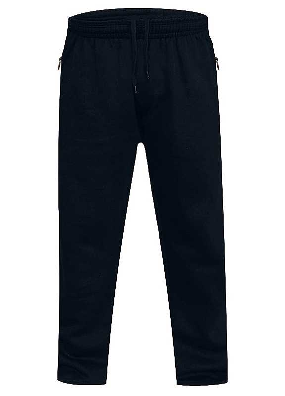 Duke Men's Navy Albert Rockford Open Hem King Jogging Bottoms 5XL