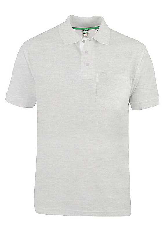 Duke Men's Grey Grant Piqu© King Polo Shirt 5XL