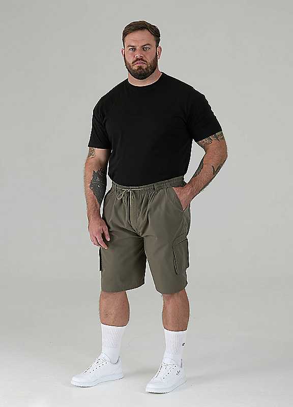 Duke Men's Khaki D555 Nick Kingsize Cargo Shorts