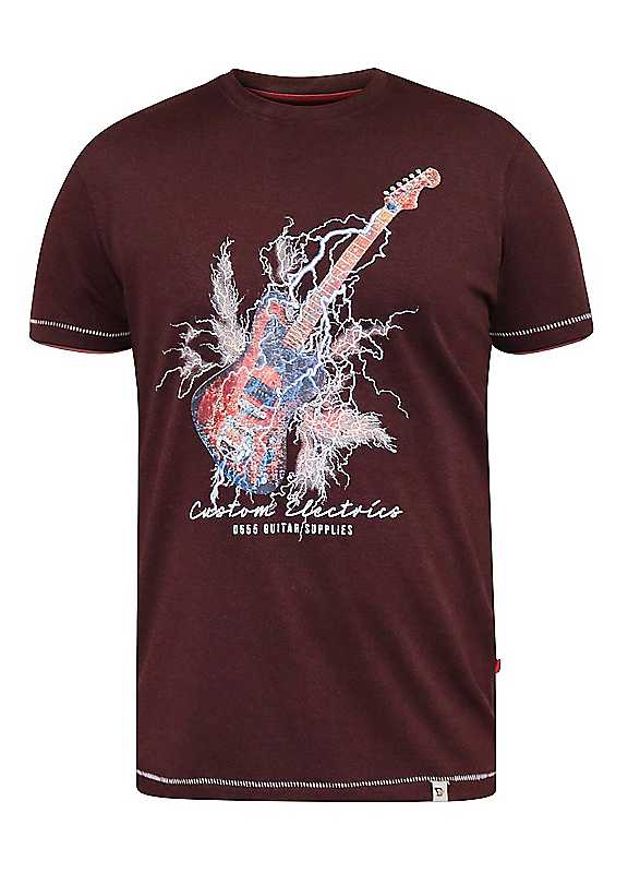 Duke Burgundy Redbourn Lightning Guitar King Tshirt Xxxl