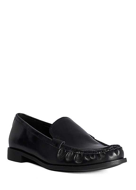 Dune London Women's 'Grates' Leather Loafers in Black | Size: 3 - Image 2