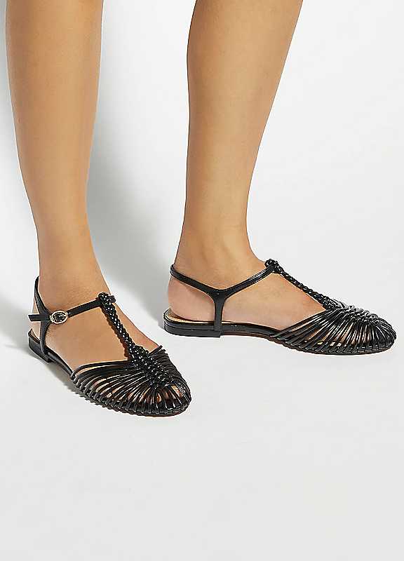 Dune London Women's Black 'Harmoni' Ballet Pumps Flat In | : Size 8 - Image 4