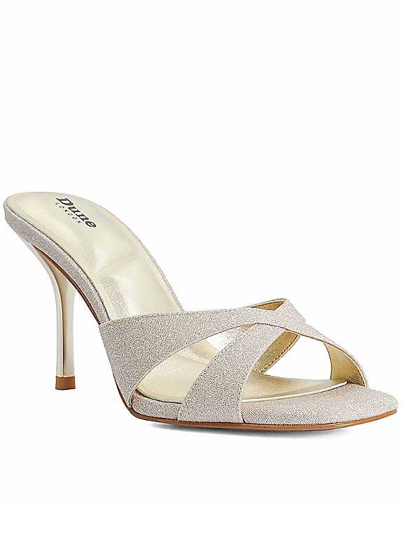 Dune London Gold Mavina Heeled Sandals