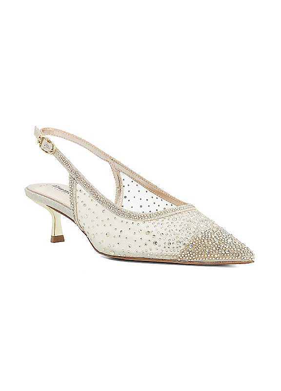 Dune London Women's Metallics Wide Fit 'Cirelle' Strappy Heels In | Size: 8 - Image 2