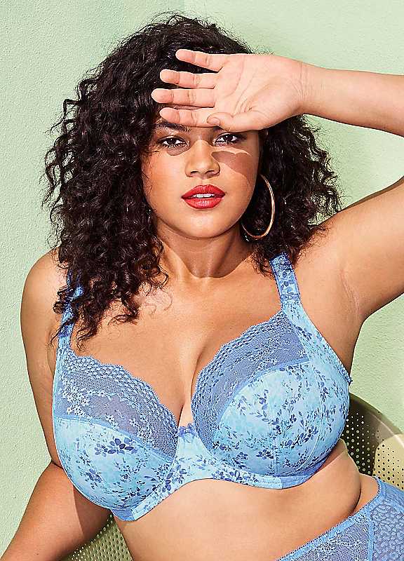 Elomi Cornflower Lucie Underwired Plunge Bra 40Dd