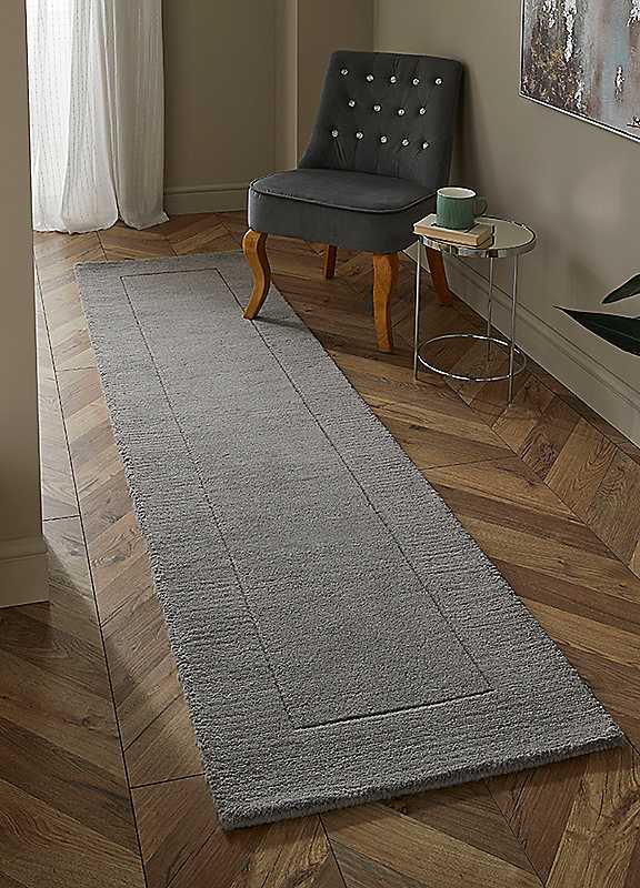 Esselle Home Silver Esme Wool Runner