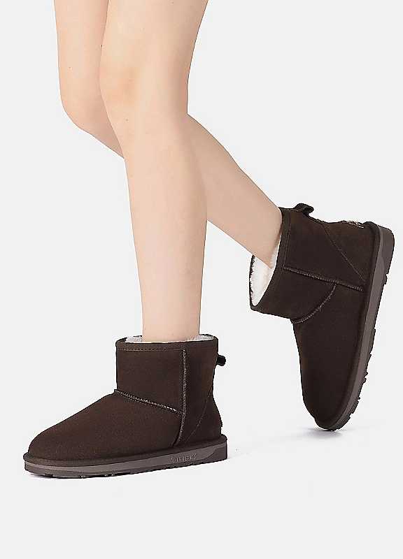Everau Chocolate Emu Mini Classic Boots