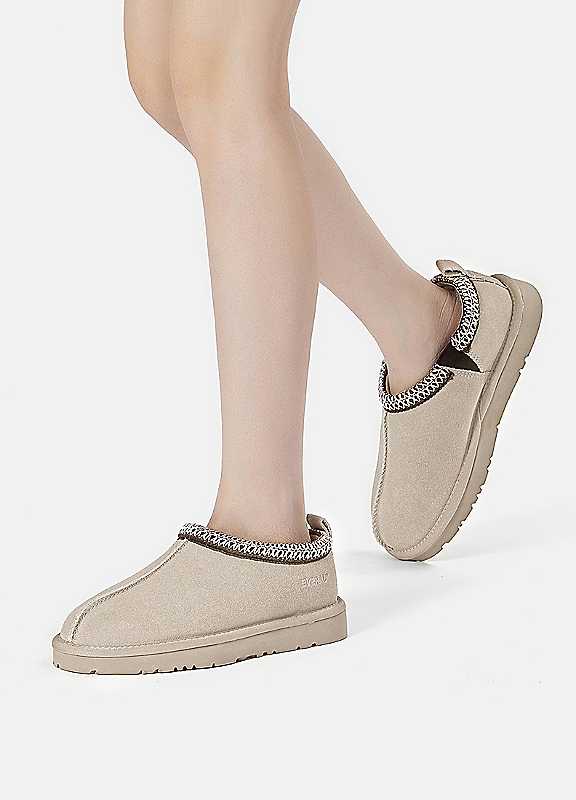 Everau Sand Wigeon Leather Slippers