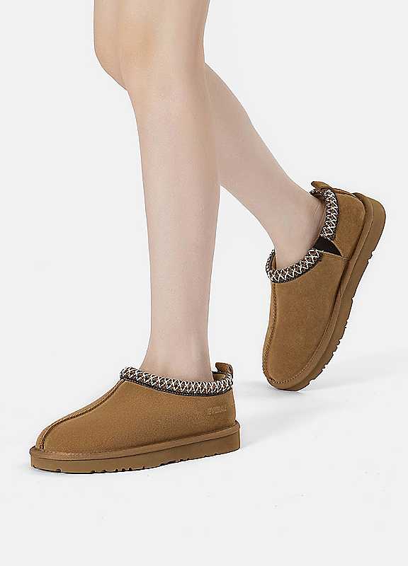 Everau Women's Wigeon Leather Slippers - Chestnut - UK 5 - Image 2