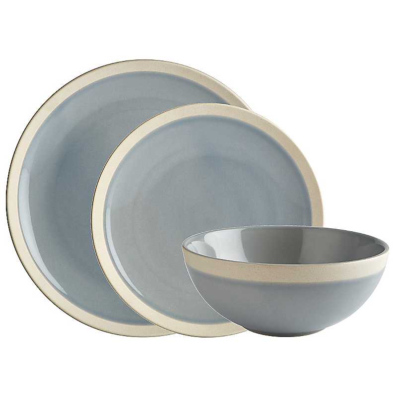Fairmont & Main Elements Sky 12 Piece Dinner Set Blue
