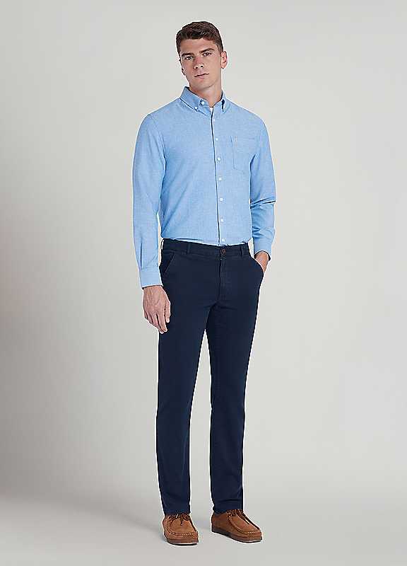 Farah Navy Elm Stretch Twill Chinos