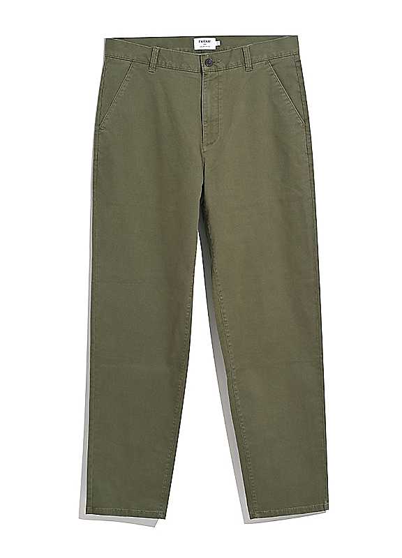 Farah Olive Green Norwood Stretch Twill Chinos 36/32 Size 36/32 | Freemans