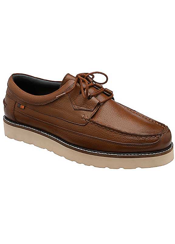 Frank Wright Tan Weller Suede Lace-Up Shoes