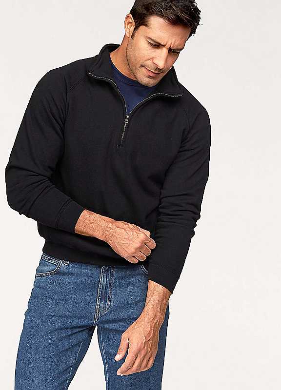 Fruit Of The Loom Black Zip Sweatshirt 3XL