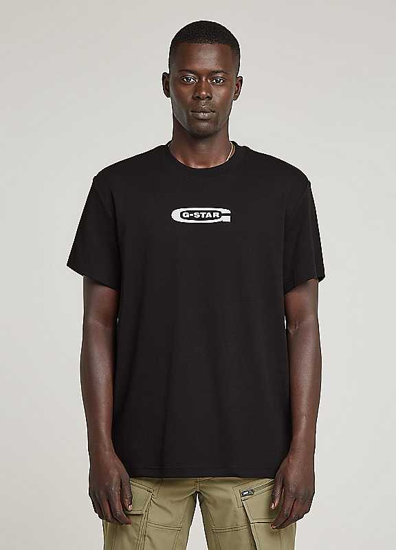G-Star Black Old Skool Logo Tshirt Medium