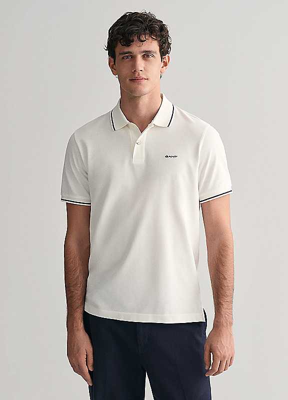 Gant White Short Sleeve Polo Tshirt 3XL