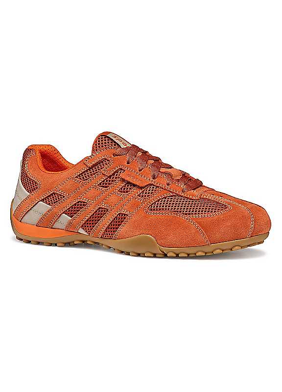 Geox Red U Snake Original Waterproof Trainers Size 8