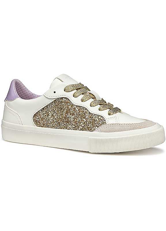Geox White Emmeleny Trainers Size 4