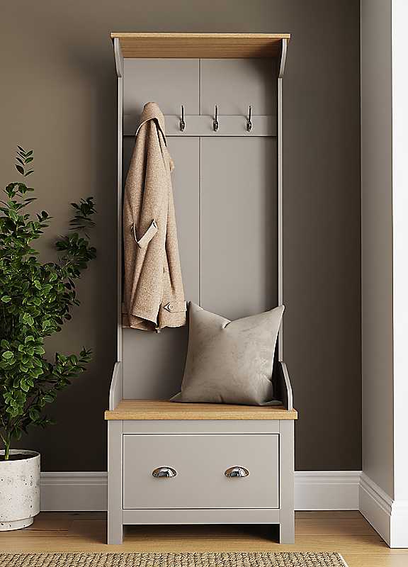 GFW - Lancaster Hallway Storage Unit - Single Drawer - Grey - Image 3