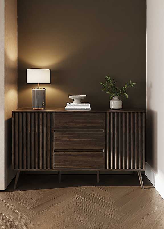 Gfw Rowan Large Sideboard Walnut - Fsc Certified - Image 7