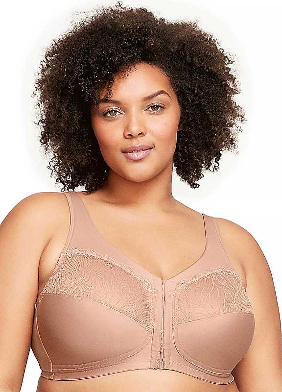 Glamorise Cappuccino Full Figure Plus Magiclift Front Close Support Bra 42Dd