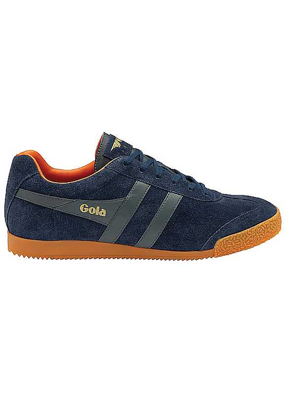 Gola Men's Navy Classics Harrier Suede Trainers Size 8