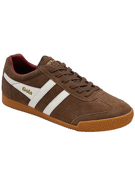 Gola Men's Marron Suede Trainers Harrier - Image 2