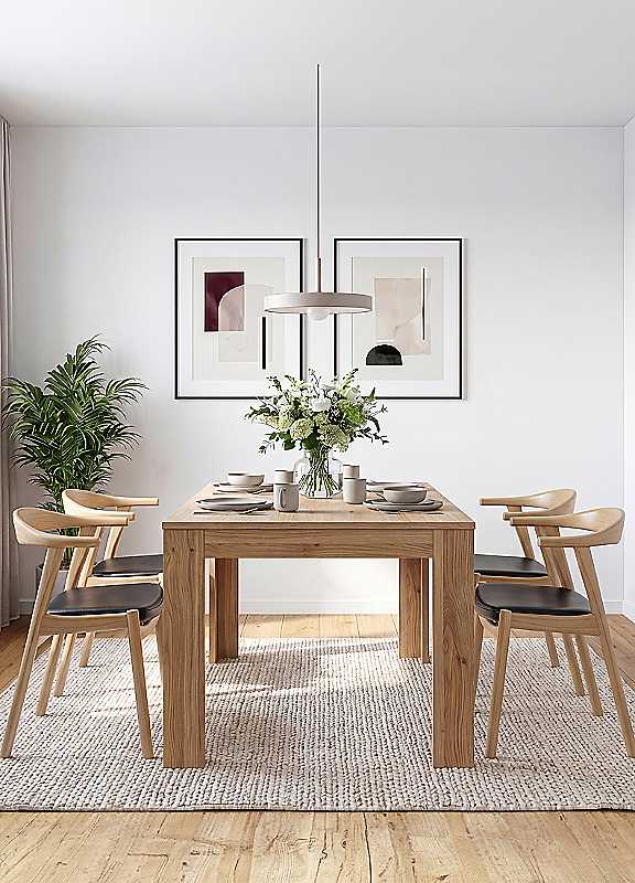 Furniture to Go Grafton Extending Dining Table - Oak - Brown - Seats 6 - Image 8