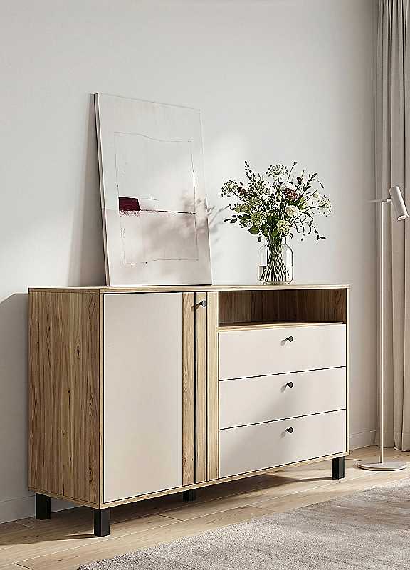 Furniture To Go Grafton Tv Unit N Cream And Oak - Cream & Oak - Image 2