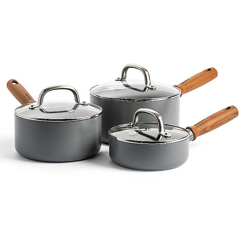 Greenpan Mayflower Pro Non-Stick 3Pc Set - Charcoal Grey
