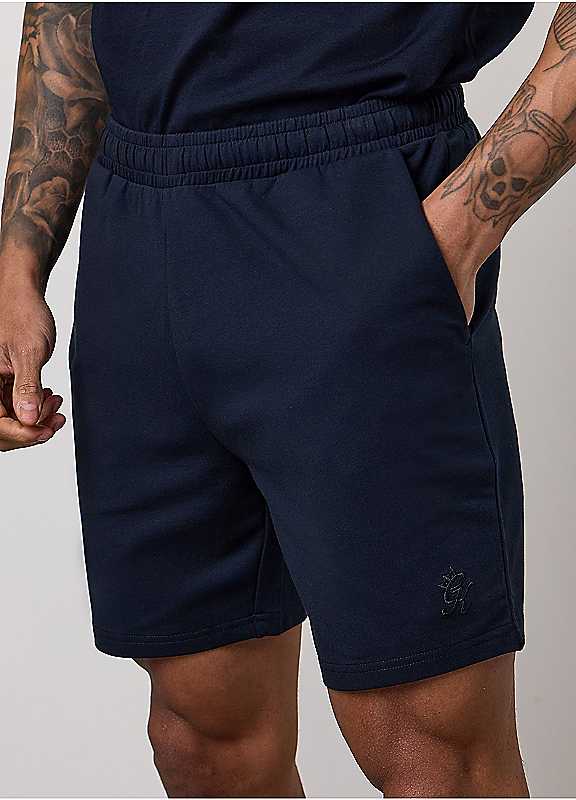 Gym King Men's Navy Victory Loopback Shorts