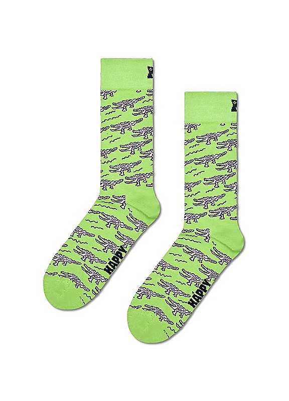 Happy Socks Men's 36-40 Crocodile Socks Size 41-46