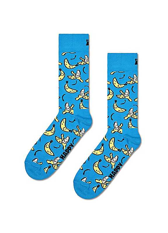 Happy Socks Women's 36-40 Banana Socks Size 41-46