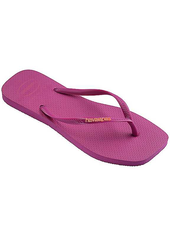 Havaianas Square Logo Pop Up Flip Flop - Rose Gum - Image 3