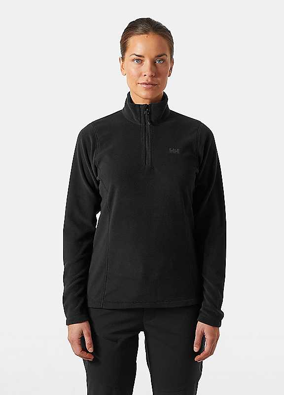 Helly Hansen Sport Women's Black Daybreaker 1/2 Zip Synthetic Fleece Pullover Large - Image 6