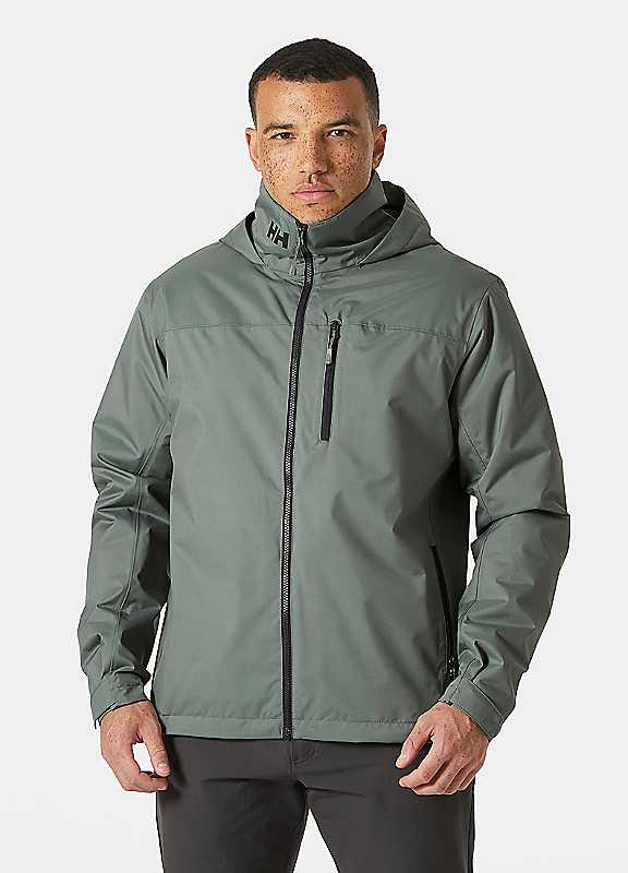 Helly Hansen Men's Grey Crew Hooded Midlayer Sailing Jacket 20 Xxl