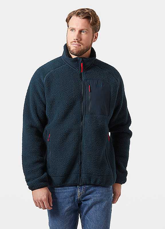 Helly Hansen Mens Panorama Pile Block Fleece Jacket, Navy, Size M, Men - Image 3