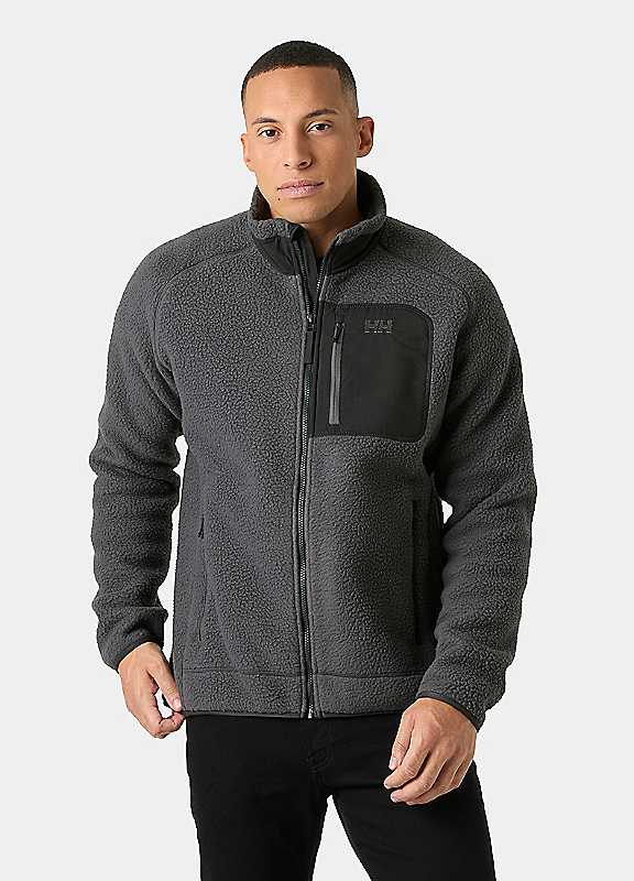 Helly Hansen Under Grey Panorama Pile Block Jacket