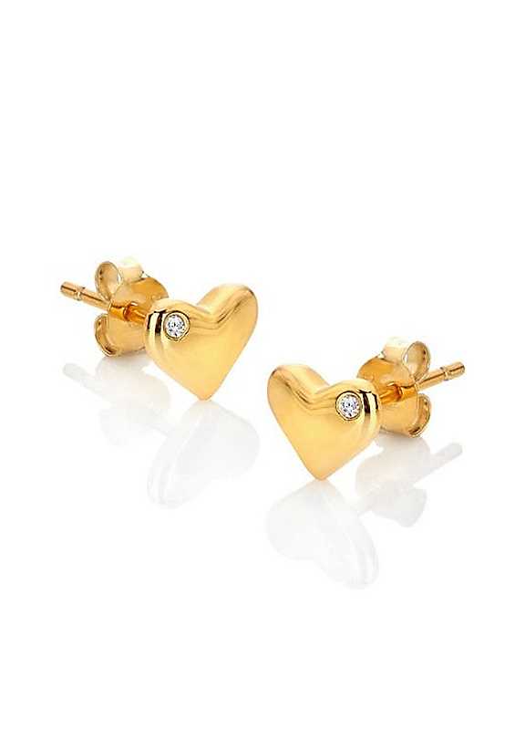 Hot Diamonds Gold X Jac Jossa Desire Stud Earrings 18Ct