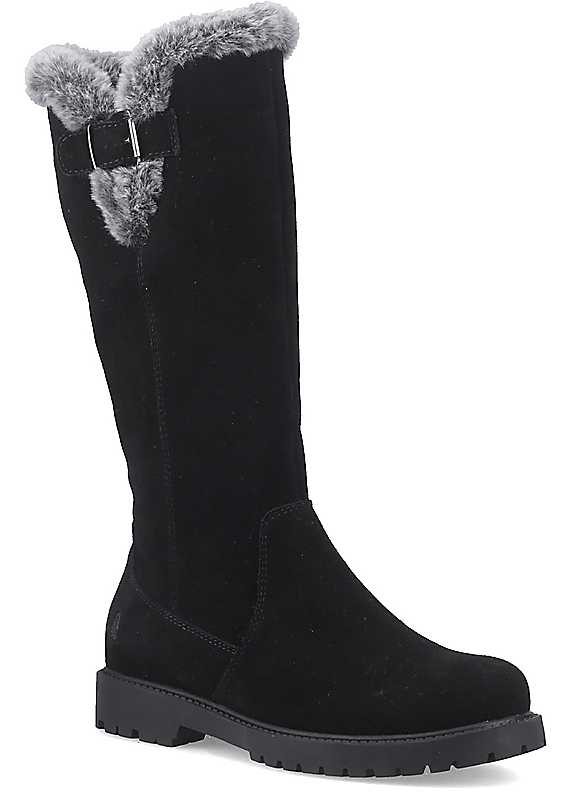 Hush Puppies Women's Black Honor Long Boot Tall Boots - Size 7 - Image 3