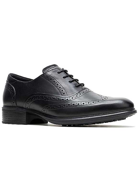 Hush Puppies Men's Black Lewis Brogues Colour: : Size 8 - Image 3