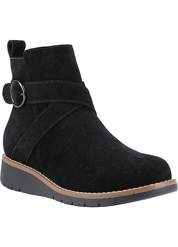 Hush Puppies Women's Lyra Buckle Boot in Black | Size: 6 - Image 5